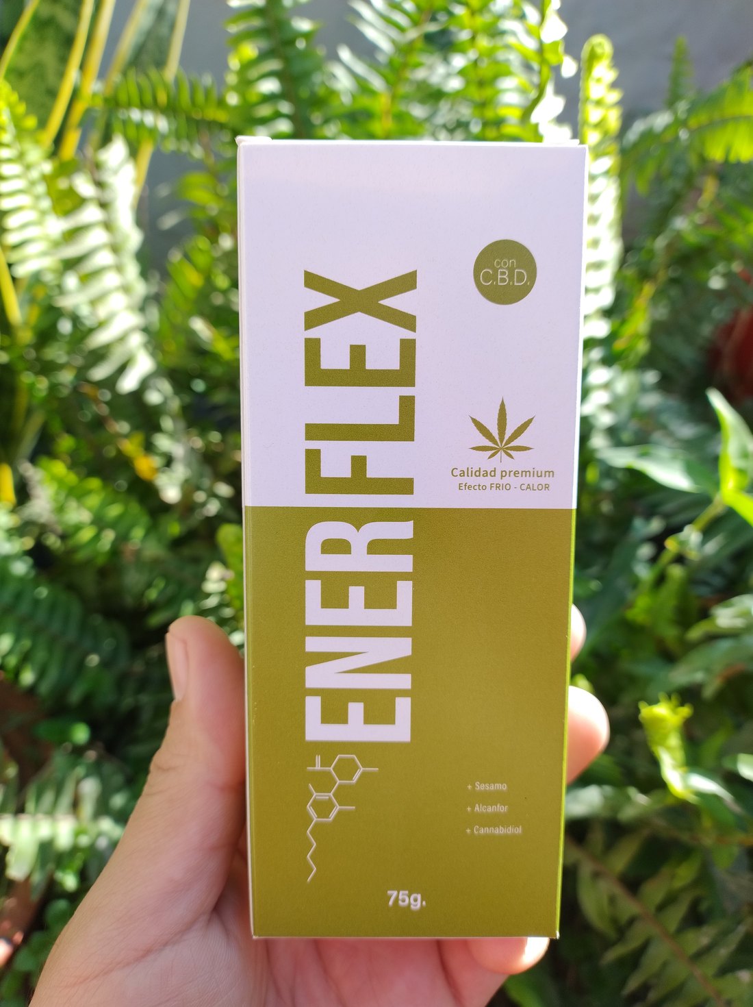 Enerflex crema con CBD, efecto frío-calor, 75g
